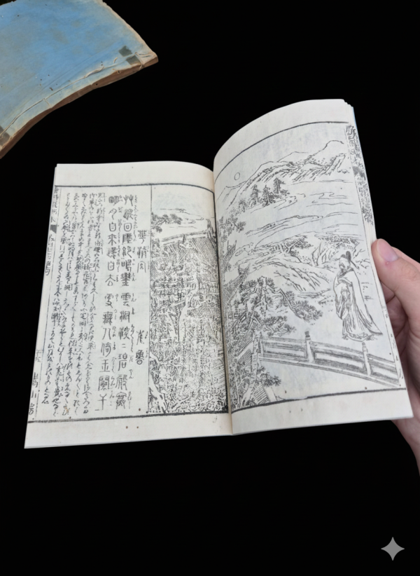 libro japones POEMAS DINASTIA TANGO , siglo XIX