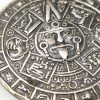 Colgante de 7g Plata de ley 925 calendario Maya de México dios Pakal 30mm