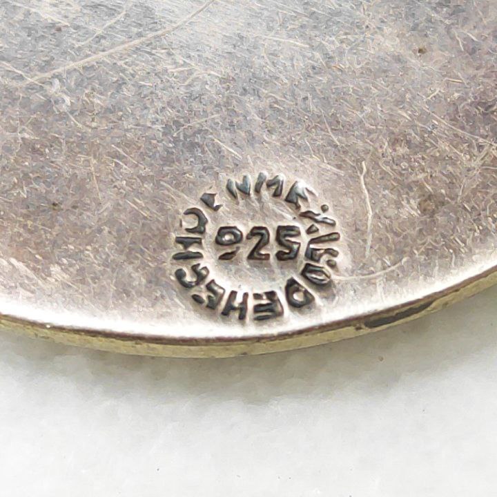 Broche pin 24g de Plata de ley 925 del calendario Maya de México 45mm