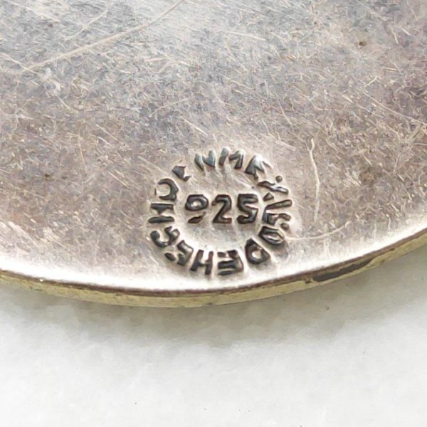 Broche pin 24g de Plata de ley 925 del calendario Maya de México 45mm