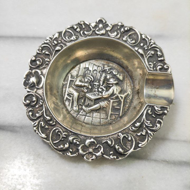 Cenicero de 22g Plata Holandesa de Schoonhoven, Hendrik Hoojikaas, pureza 835 milesimas , c.1861