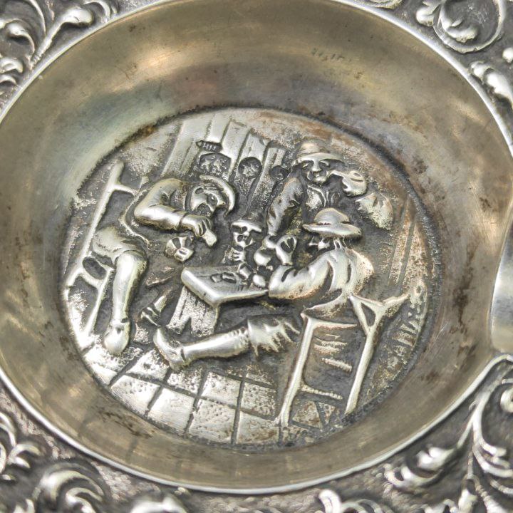 Cenicero de 22g Plata Holandesa de Schoonhoven, Hendrik Hoojikaas, pureza 835 milesimas , c.1861