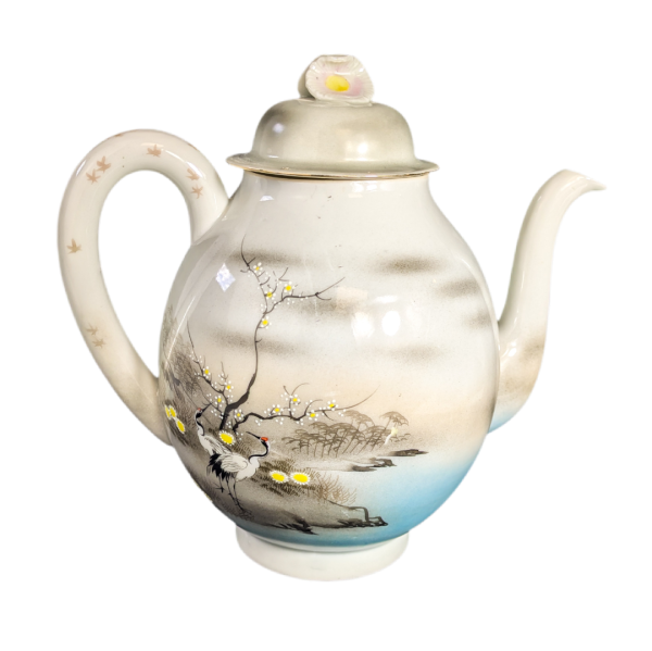 LOTE000007_01 Tetera Japonesa de Porcelana Kutani Eggshell periodo Meiji (1868-1911)