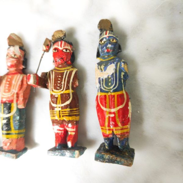 Grupo de 4 figuras de divinidades Hindús, s.XIX, India