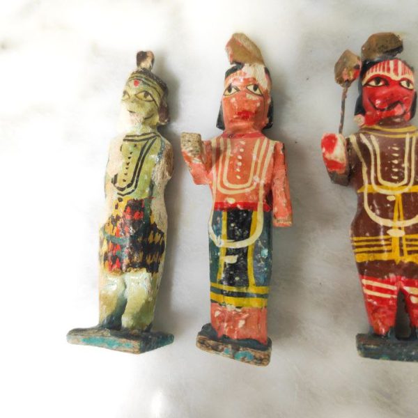 Grupo de 4 figuras de divinidades Hindús, s.XIX, India
