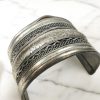 Brazalete de India de latón bañado en plata de los años 1960