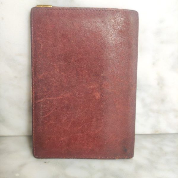 Cartera Bi-fold Cartier Must Line de Cuero Rojo Burdeos.París