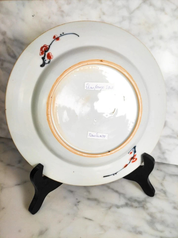 Plato Chino Dinastía Qing Periodo Kangxi estilo Imari (1662-1722)
