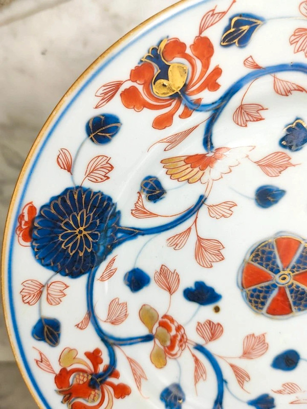 Plato Chino Dinastía Qing Periodo Kangxi estilo Imari (1662-1722)