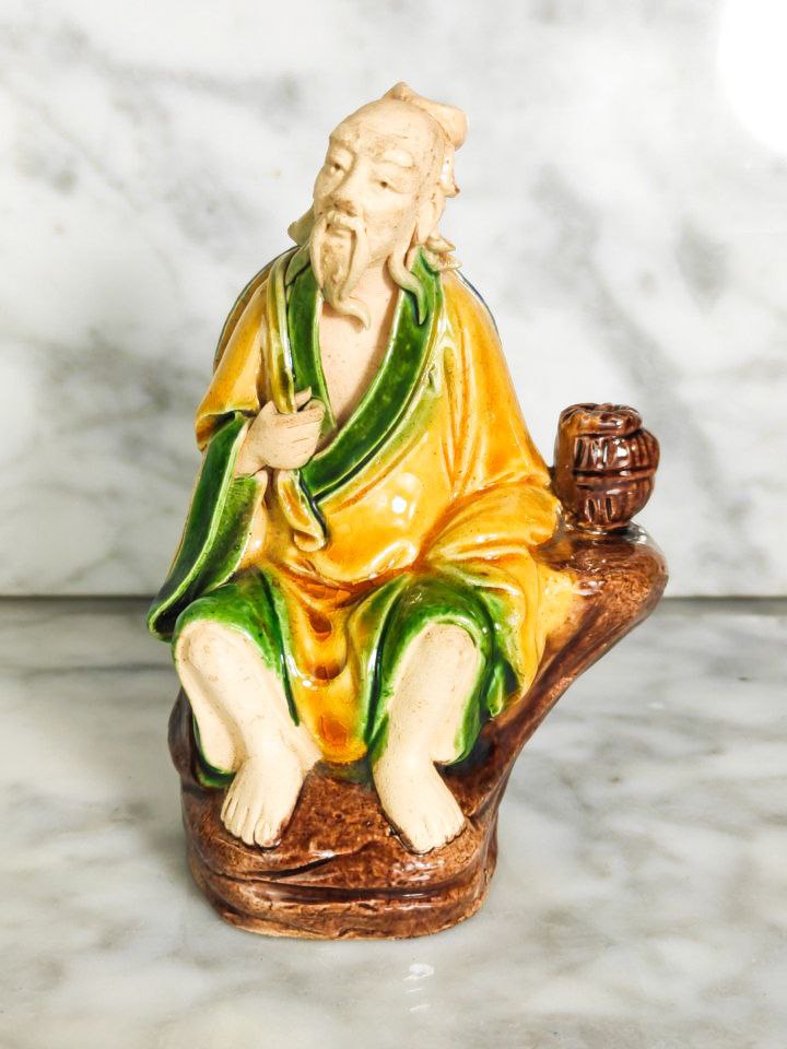 Figura de hombre de Shiwan c.1950