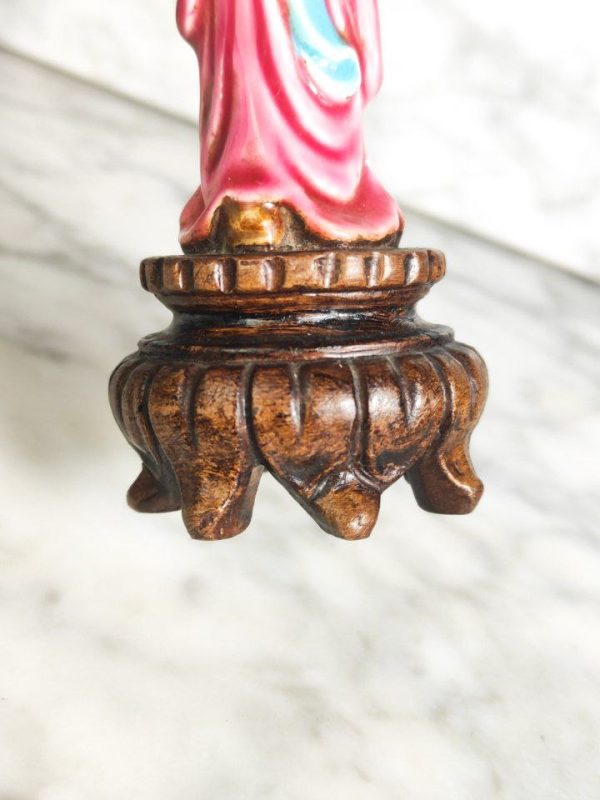 Figura China de Terracota de dama de la region de Shiwan, China c.1950