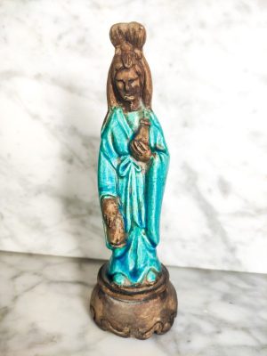 Figura de Terracota de dama de la region de Shiwan, China c.1900