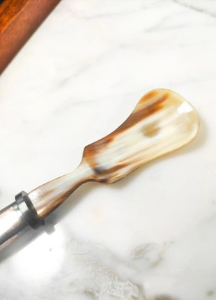 Cuchara para Caviar de Plata y cuerno, 57g