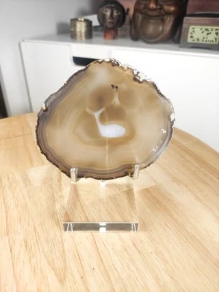 Rodaja de Mineral de Ágata