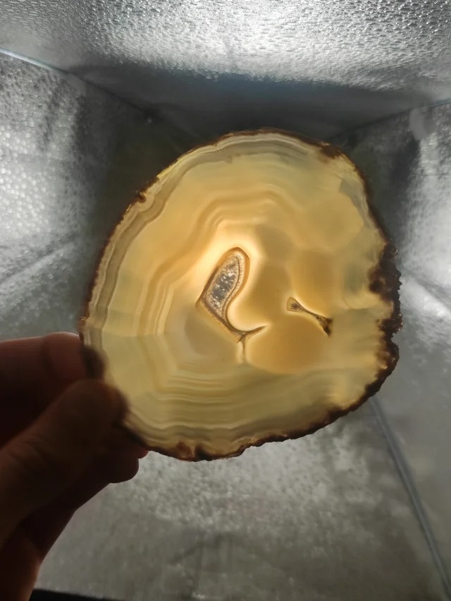 Rodaja de Mineral de Ágata
