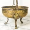 Antigua Cesta latón estilo victoriano s.XIX para Cocina