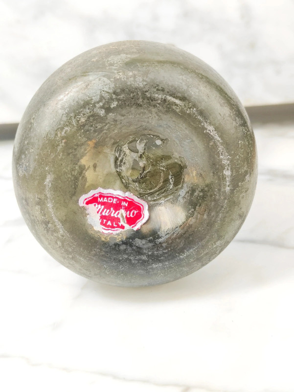 Jarrón de Vidrio de Murano Scavo años 60