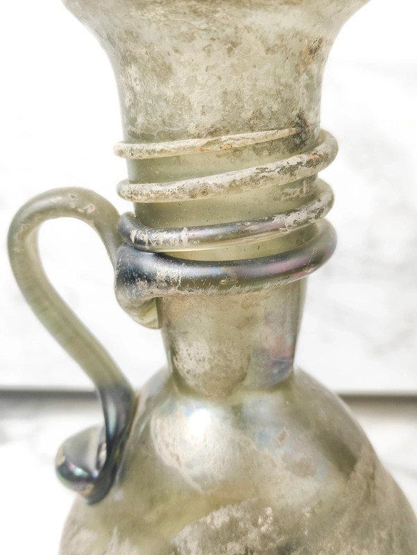 Jarrón de Vidrio de Murano Scavo años 60