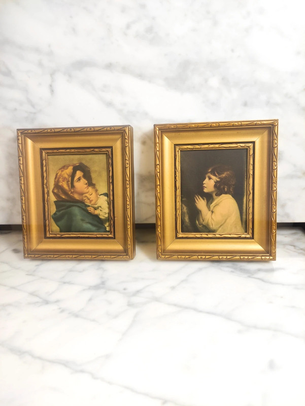 Pareja de cuadros Religiosos pequeños