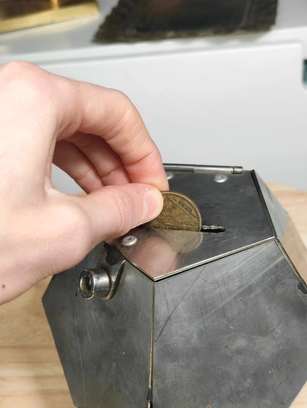 Hucha de la primera Guerra Mundial WW1 Militar hecha por un soldado. c.1918