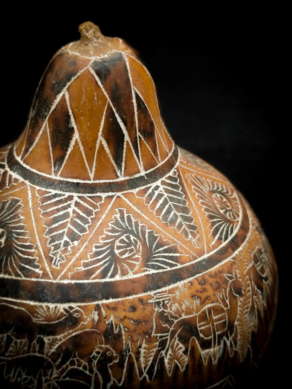 Calabaza Mate burilado, Perú c.1950