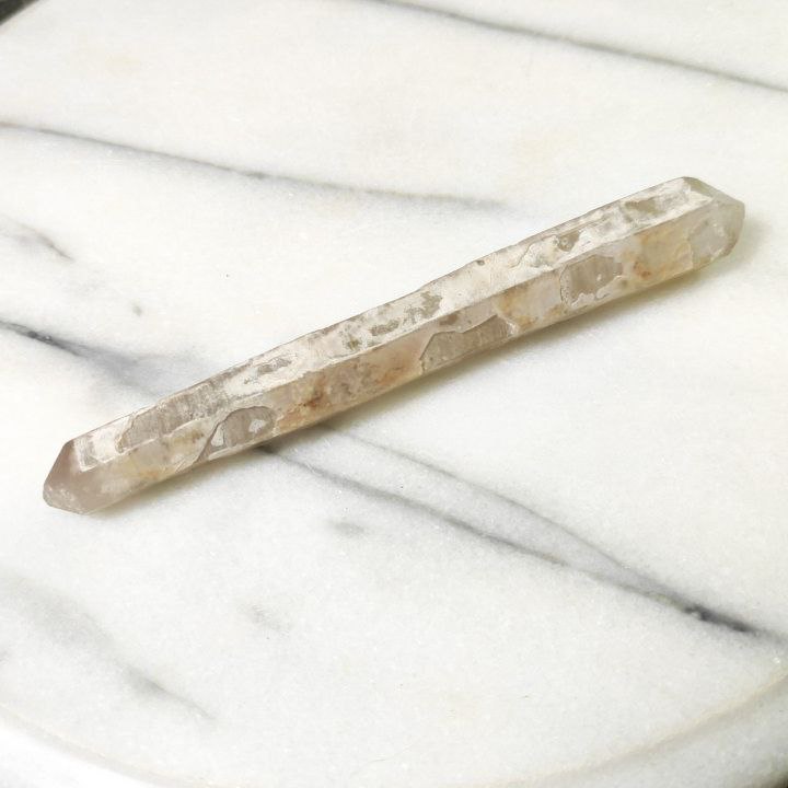 Cristal de Cuarzo Hialino Biterminado 15,5cm de Brasil