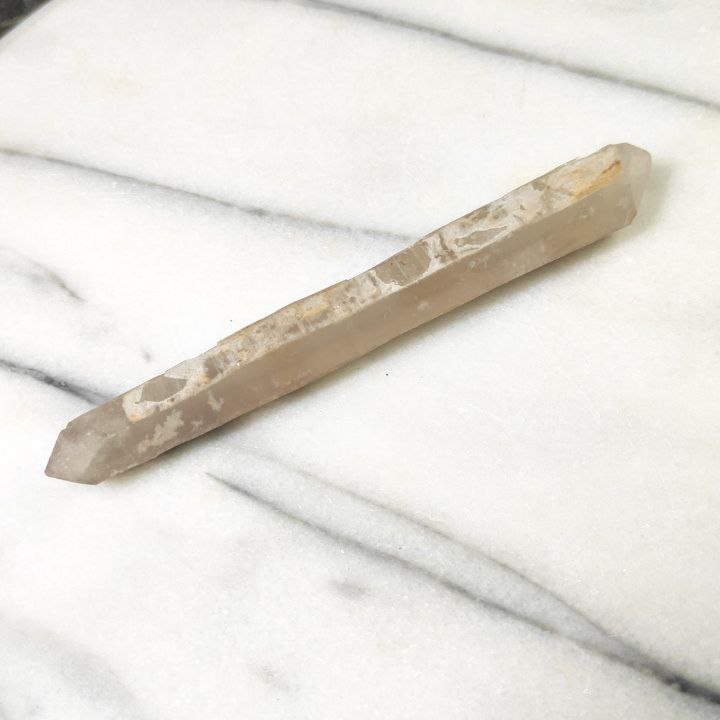 Cristal de Cuarzo Hialino Biterminado 15,5cm de Brasil