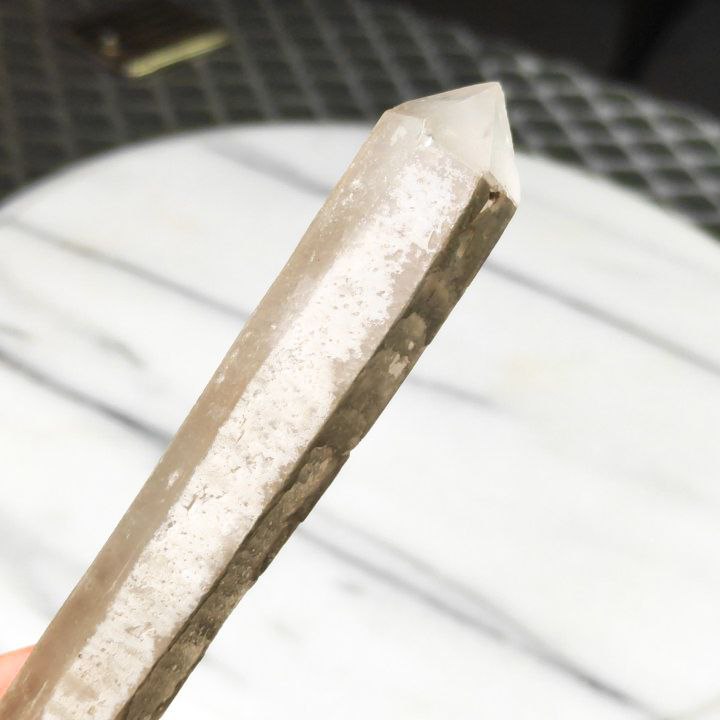 Cristal de Cuarzo Hialino Biterminado 15,5cm de Brasil