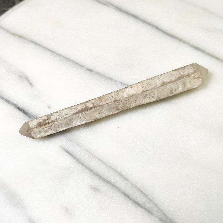 Cristal de Cuarzo Hialino Biterminado 15,5cm de Brasil