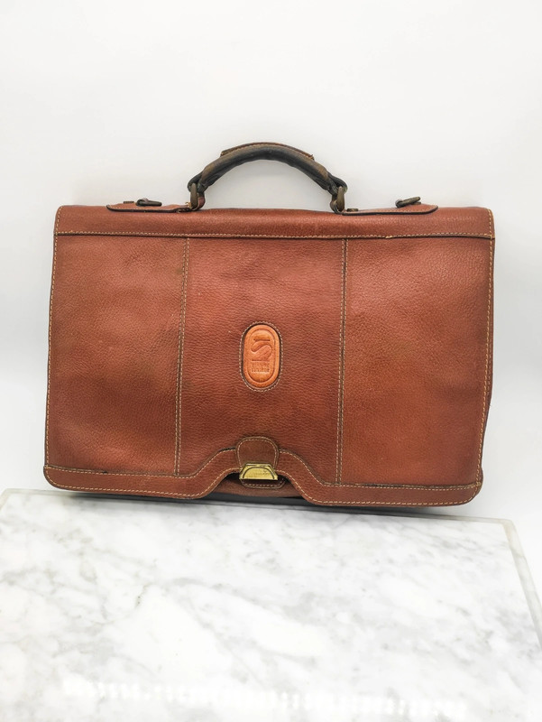 Maletin de Mano de Cuero Auténtico Matías Salva
