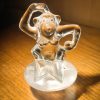 Figura de Orangután de cristal de Arques, Francia, colección "Circo" c.1970