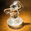 Figura de Orangután de cristal de Arques, Francia, colección "Circo" c.1970