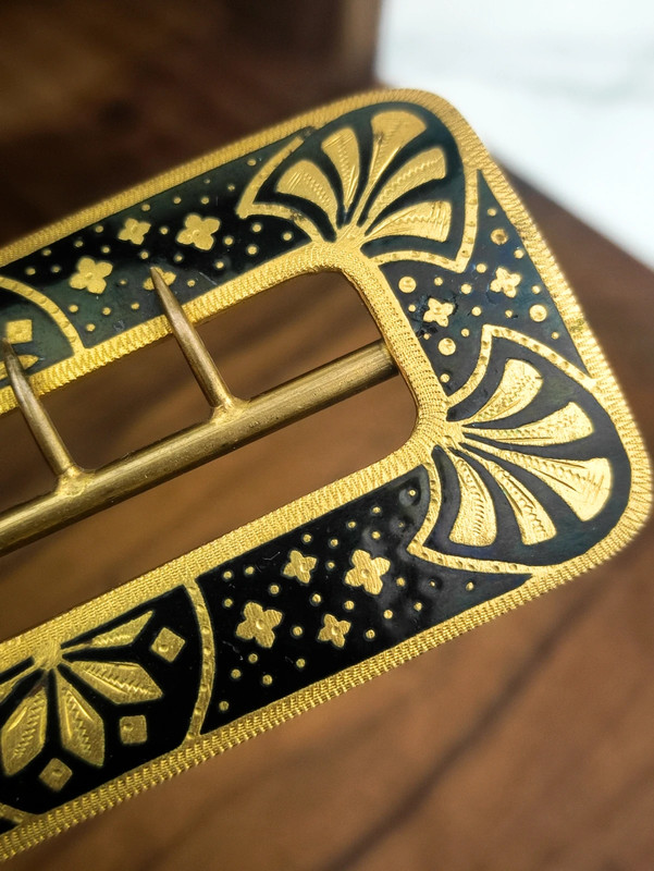 Hebilla de Cinturón con Damasquinado de Toledo, España c.1930