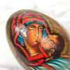 Huevo Ruso Ortodoxo icono Vigen Vladimirskaya y Jesús