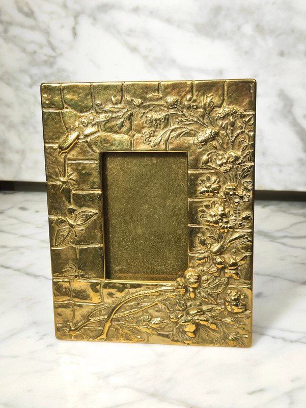 Antiguo Marco de bronce Art Nouveau Francia c.1920