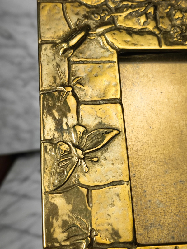 Antiguo Marco de bronce Art Nouveau Francia c.1920