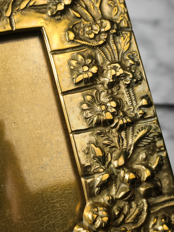 Antiguo Marco de bronce Art Nouveau Francia c.1920