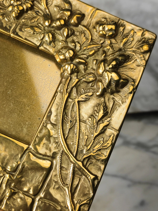 Antiguo Marco de bronce Art Nouveau Francia c.1920