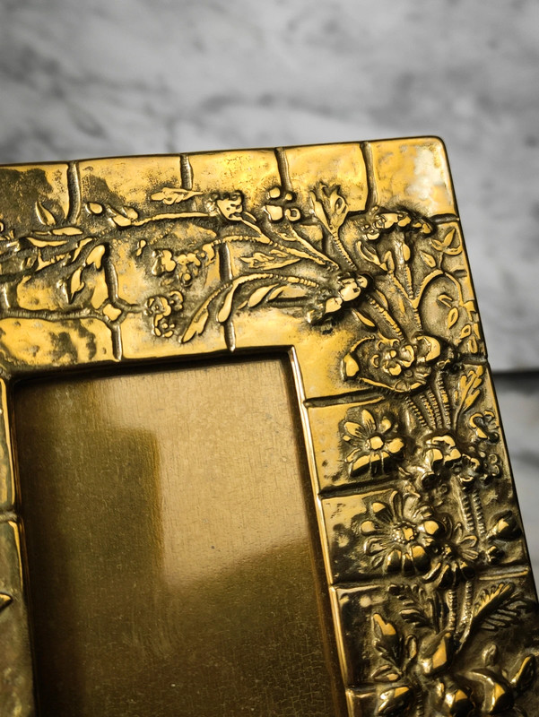 Antiguo Marco de bronce Art Nouveau Francia c.1920