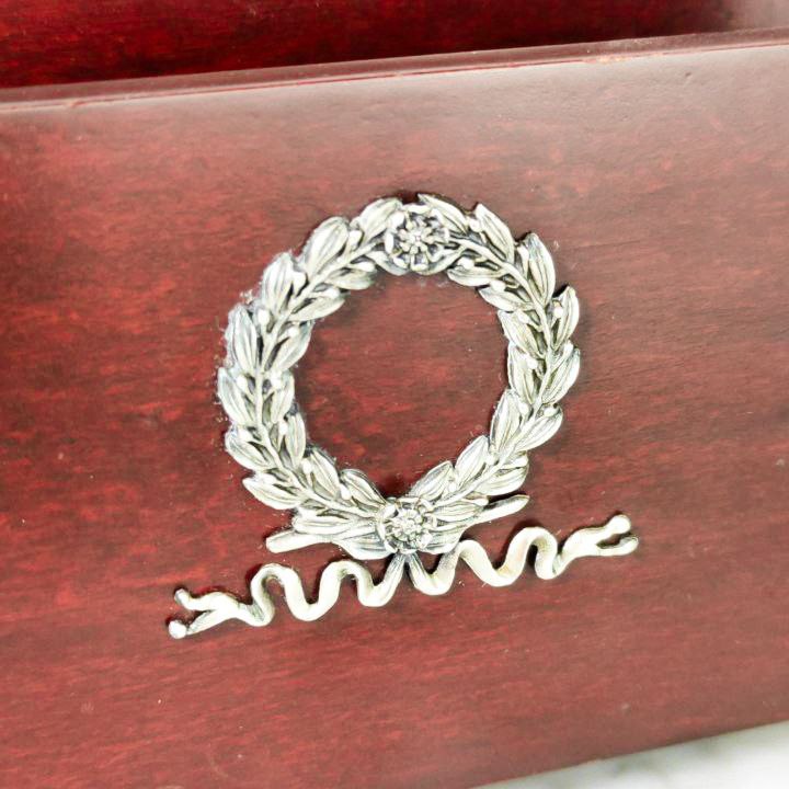 Antiguo Porta cartas con adornos de Plata 925