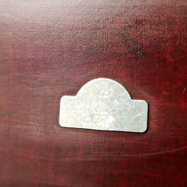 Antiguo Porta cartas con adornos de Plata 925