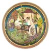 Bajorrelieve Italiano de Capodimonte de escena oriental China o Japonesa de escayola, mide 45cm