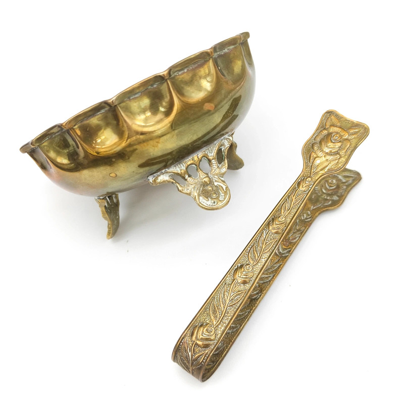 Set de té de latón y Cobre. Marruecos c.1950