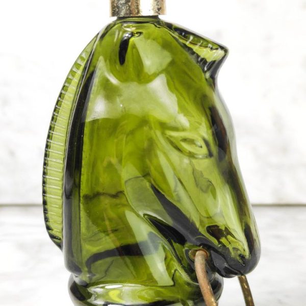 Frasco de Loción de Avon Wild Country cabeza de caballo c.1970