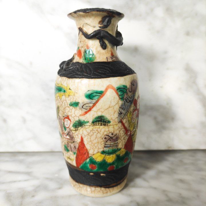 Pequeño Jarrón Chino Nanking c.1900