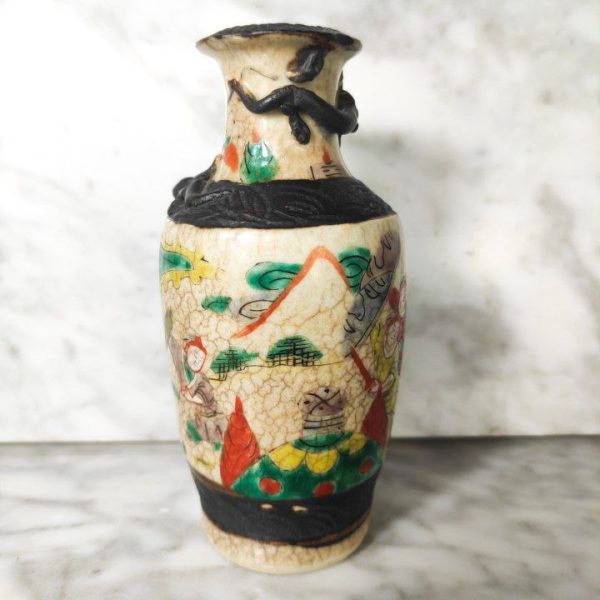 Pequeño Jarrón Chino Nanking c.1900