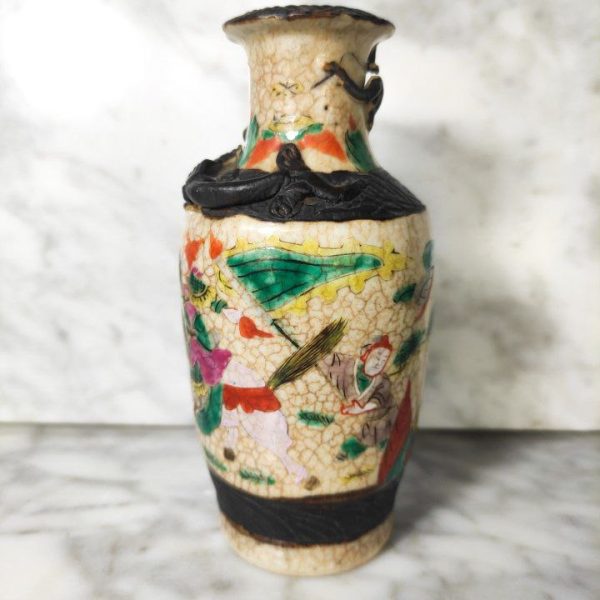 Pequeño Jarrón Chino Nanking c.1900