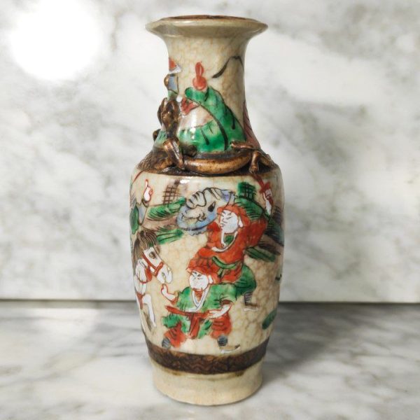 Pequeño Jarrón Chino Nanking c.1900