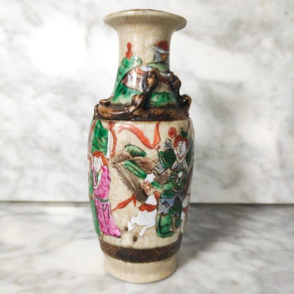 Pequeño Jarrón Chino Nanking c.1900