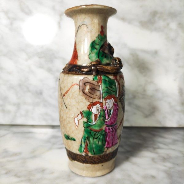 Pequeño Jarrón Chino Nanking c.1900